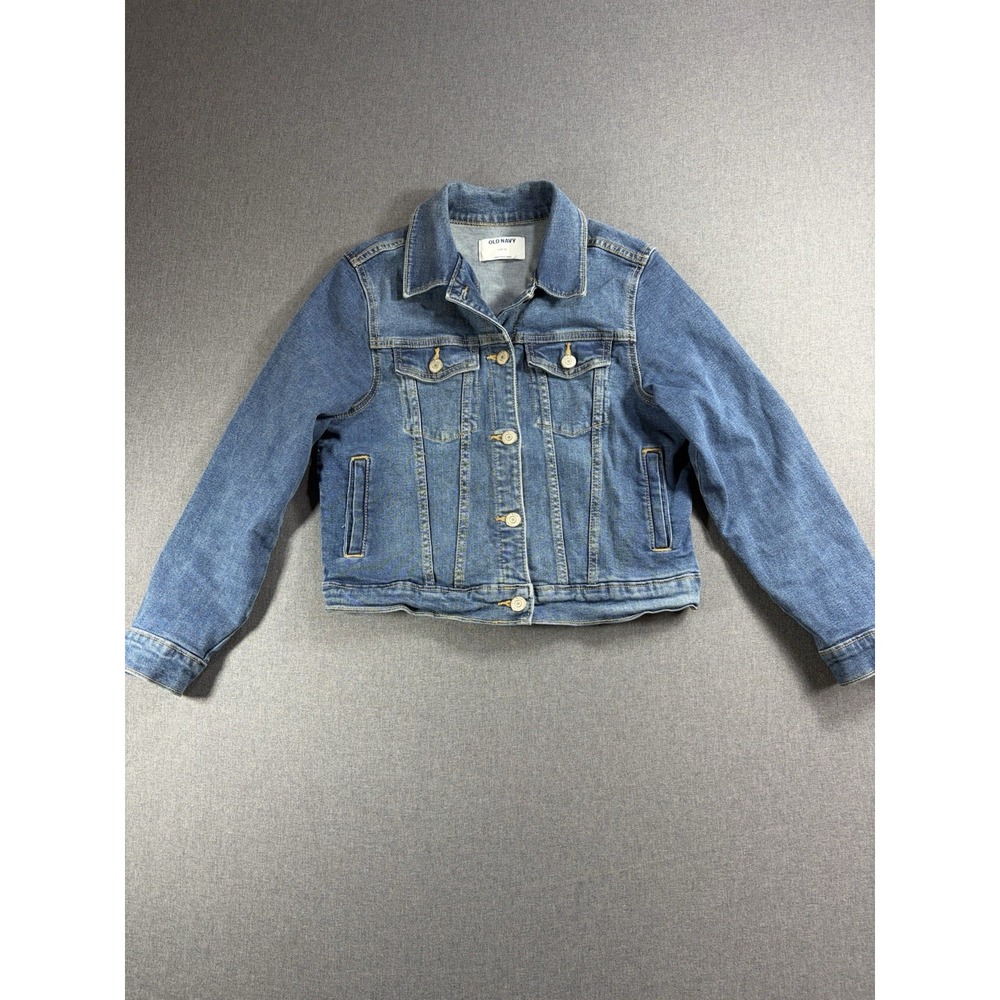 Old Navy Denim Trucker Jacket for Girls Size L (10-12) Rare Vintage